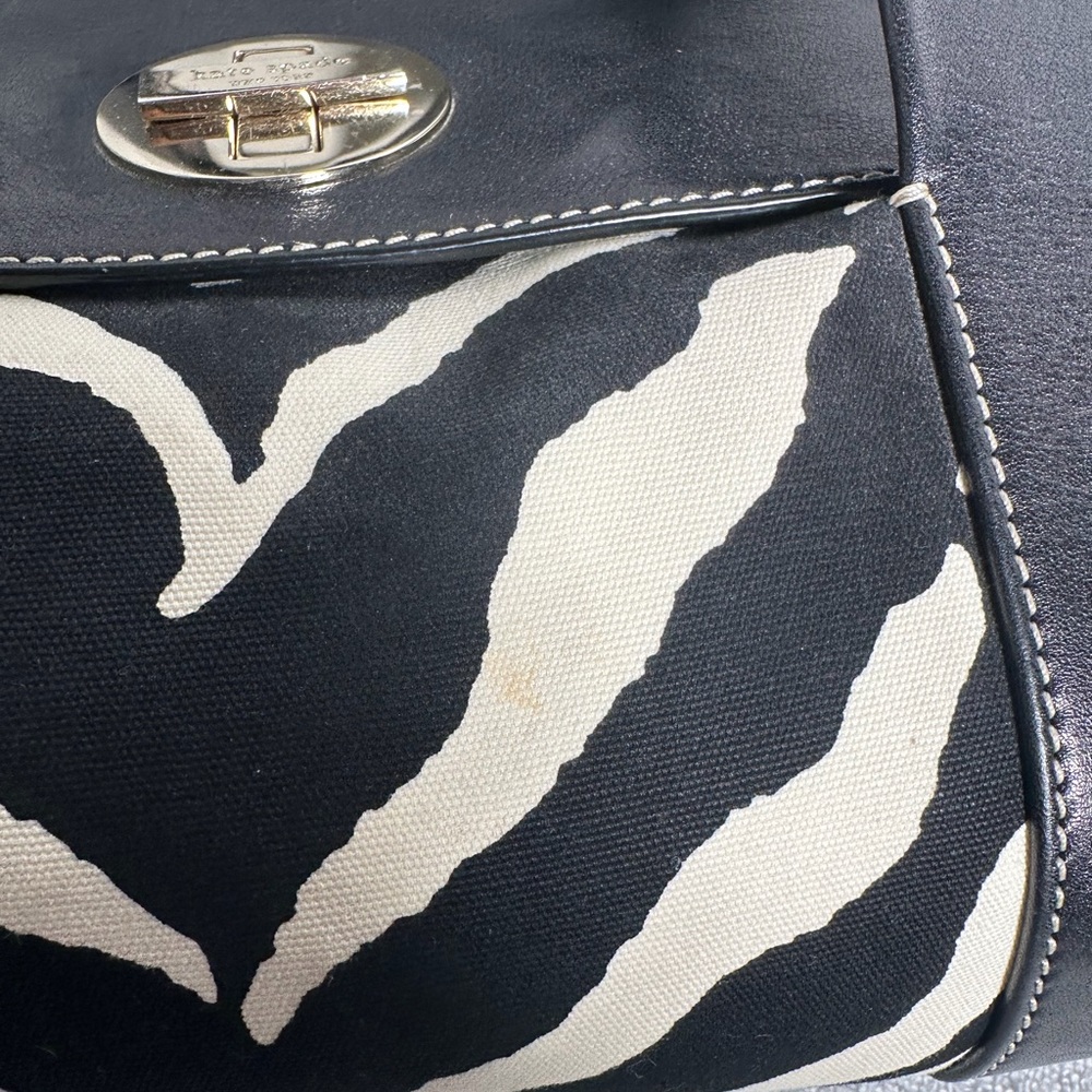 Kate Spade Black and White Zebra Handbag - Picture 5 of 9
